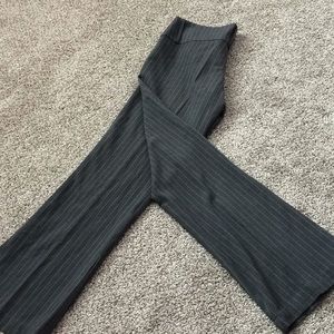 Valley Girl gray strip pants. Length 35”.Waist 15”